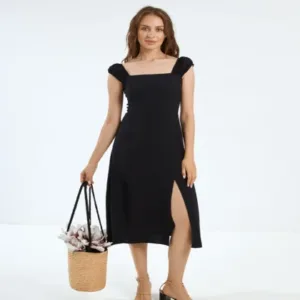 Сарафан из льна и открытой спиной от Wear me - 