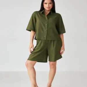 Шорти з льону і кишенями від Wear me - 