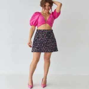 Блуза на запах біла від WearMe - Рожевий