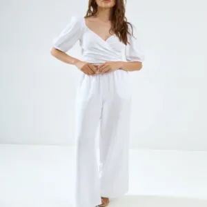 Блуза из льна от Wear me - Белый